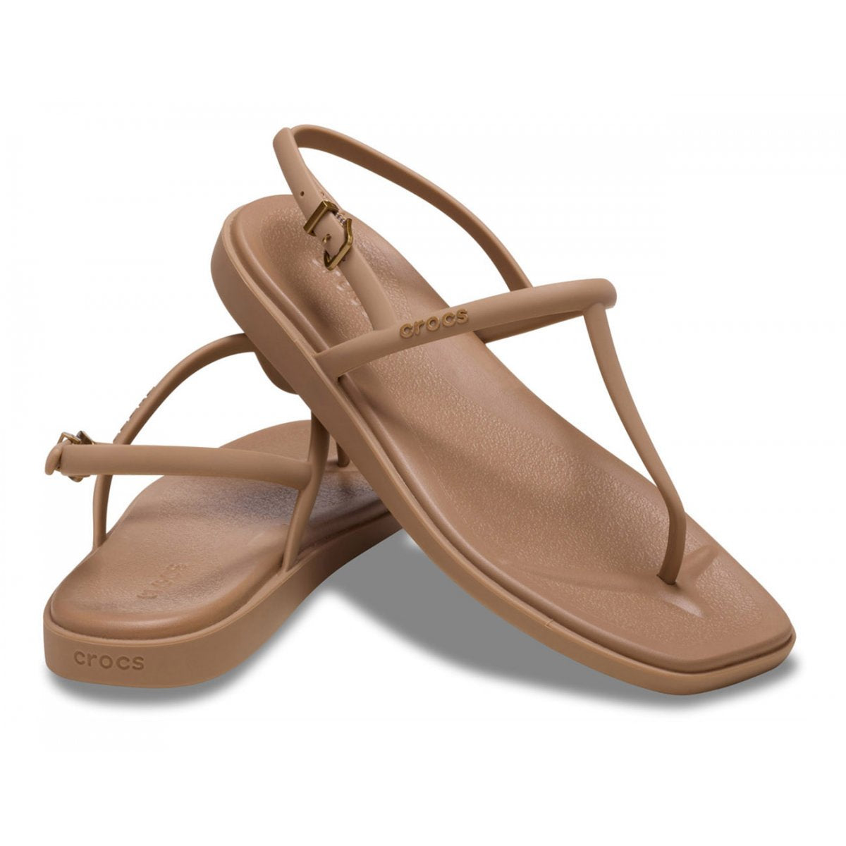 Crocs Miami Thong 209793-2JJ Donna Milk Chocolate - Sandalo Platform
