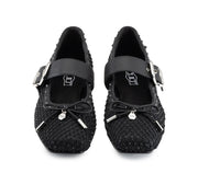 Cult Ballerina Donna JAM 4668 Low Nera Rete Strass - CLW466800