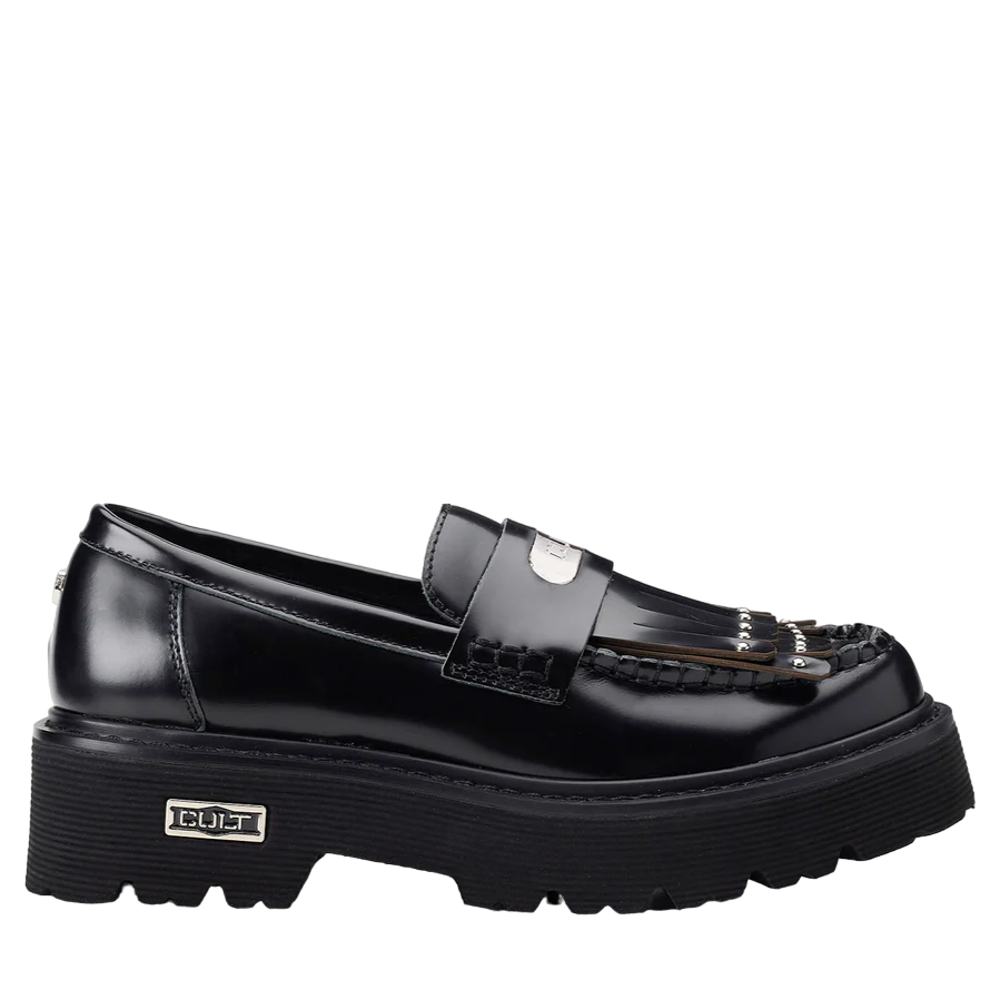 Cult Slash 4352 Low 8051201034327 Donna Nero - Mocassino Chunky