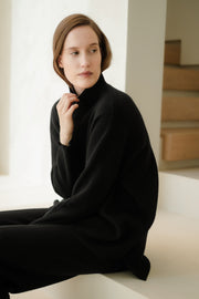 Cashmere Mix Maxi Turtleneck