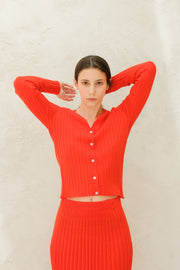 Extra Fine Merino Ribbed Cardigan