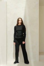Extra Fine Merino Ribbed Crewneck