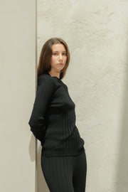 Extra Fine Merino Ribbed Crewneck