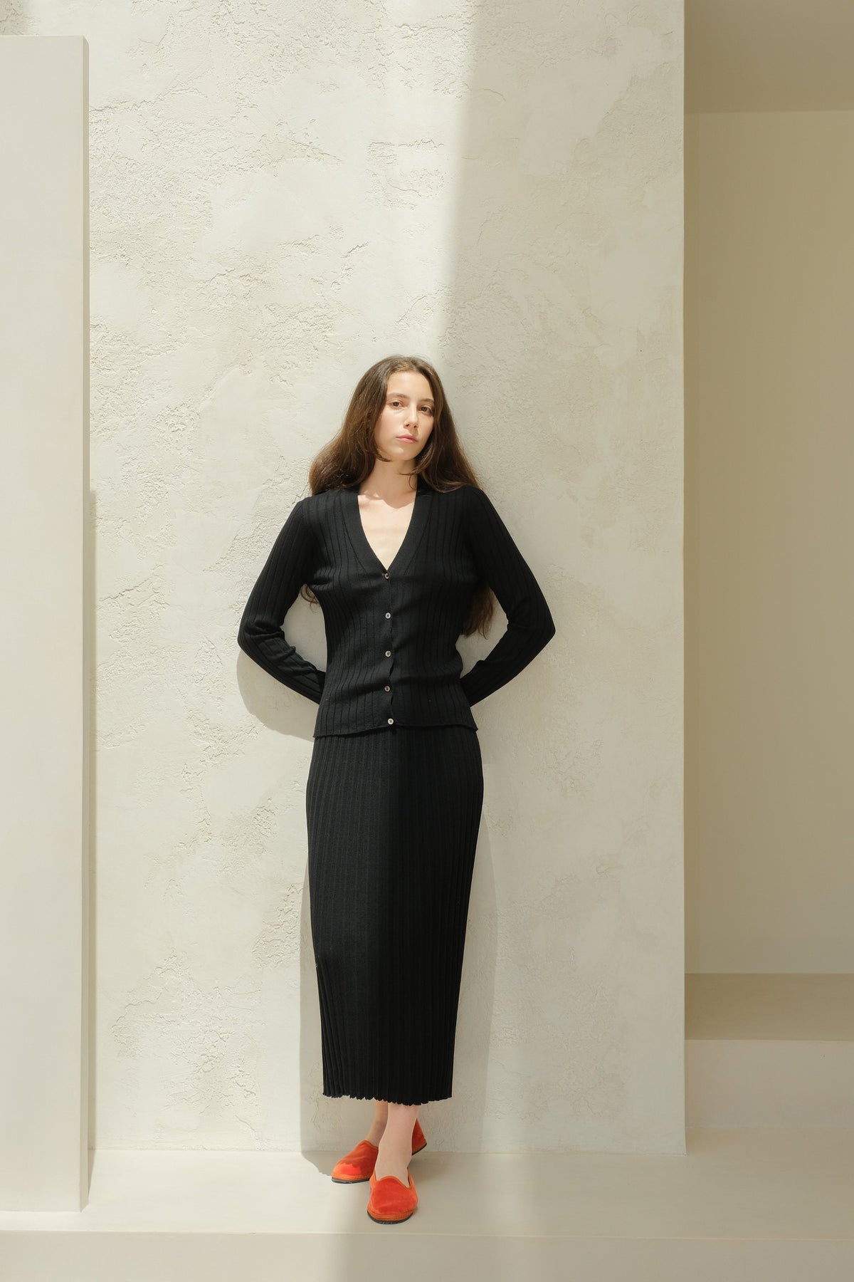 Extra Fine Merino Ribbed Cardigan