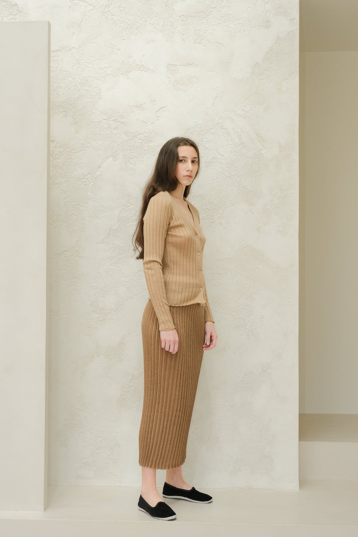 Extra Fine Merino Ribbed Cardigan