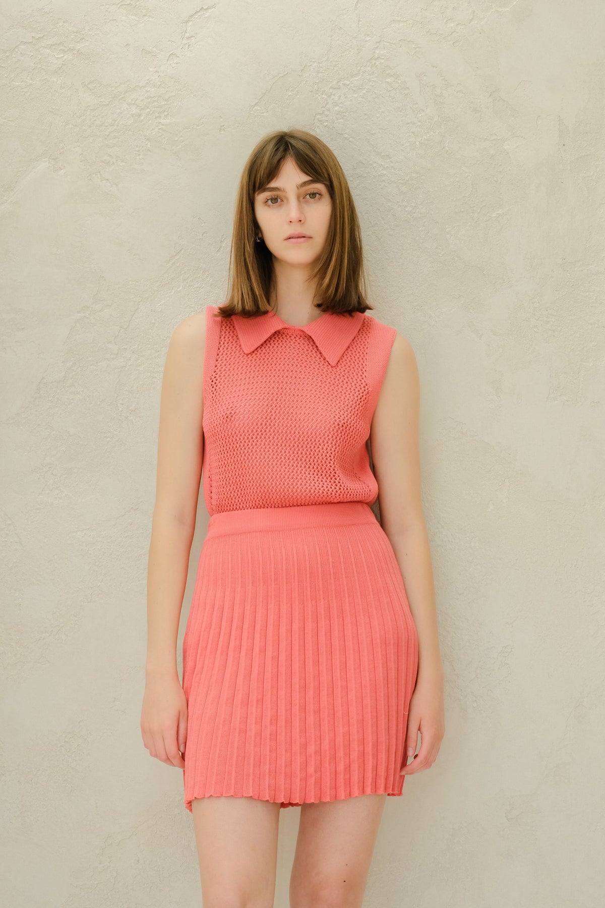 Cotton Crochet Tank Polo