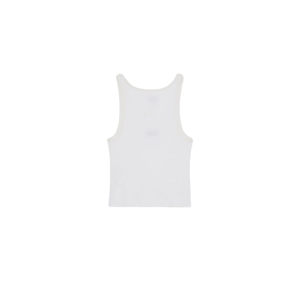 Dickies Canotta da donna a costine Yorktown DK0A4YRSWHX1 bianco