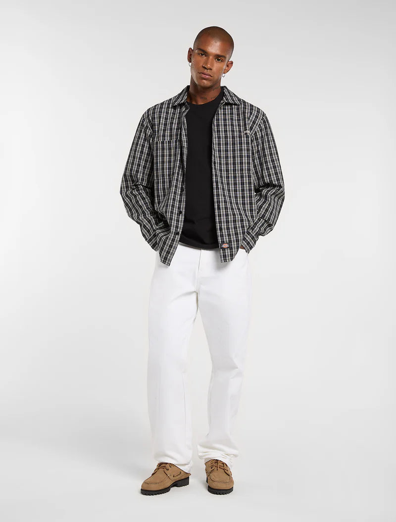 Dickies Camicia a maniche lunghe Wellsville dk0a885cblk1 Nero
