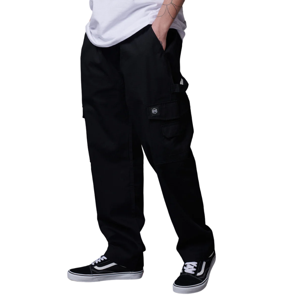 Dolly Noire pantalone largo con tasconi Lanced Classic nero