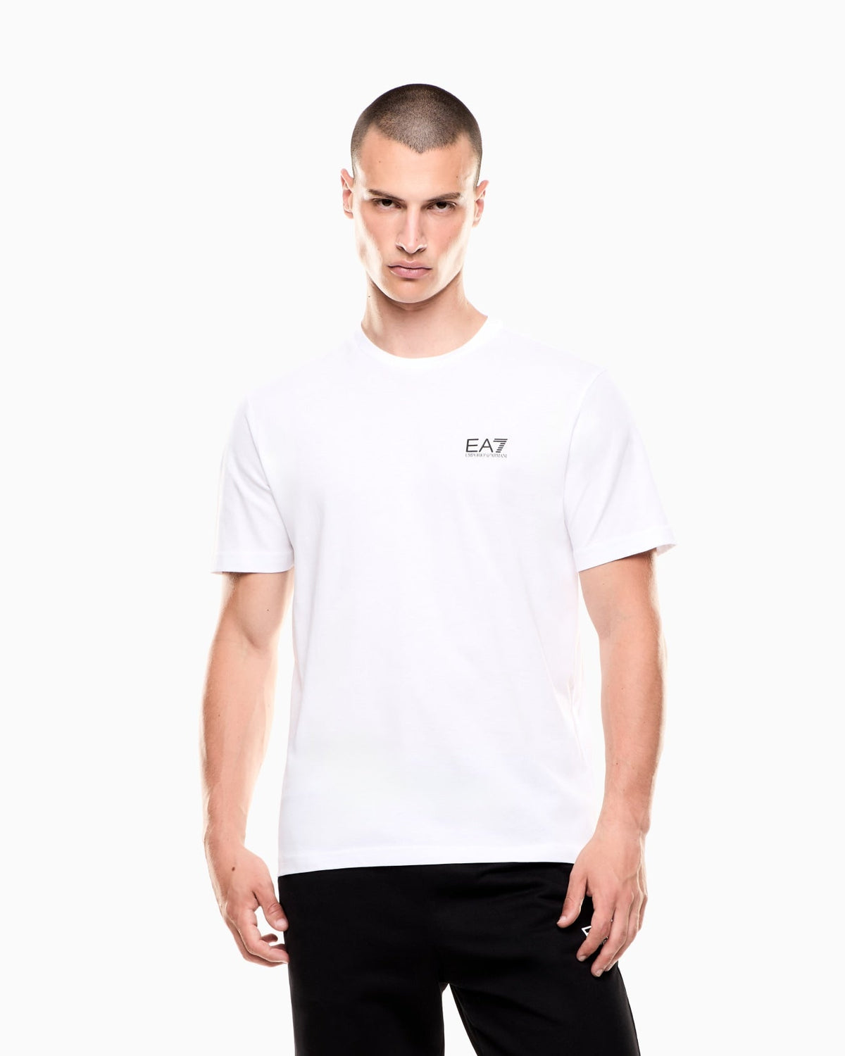 EA7 Emporio Armani T-shirt Logo Series Uomo Bianca 7M000567 AF10375 M0003