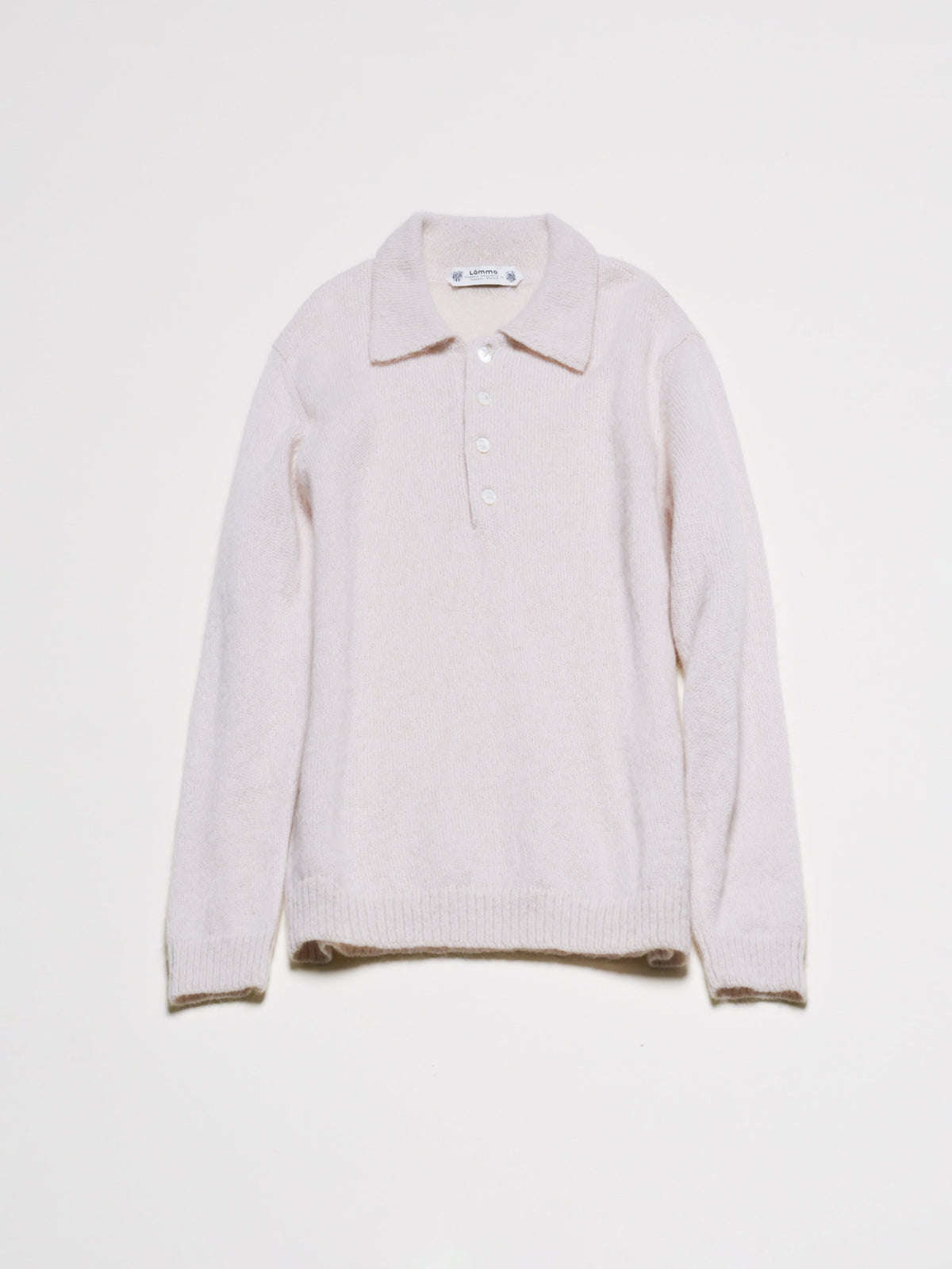 Mohair Mix Polo Sweater