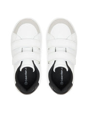 Calvin Klein Jeans sneakers in ecopelle con velcro bianco