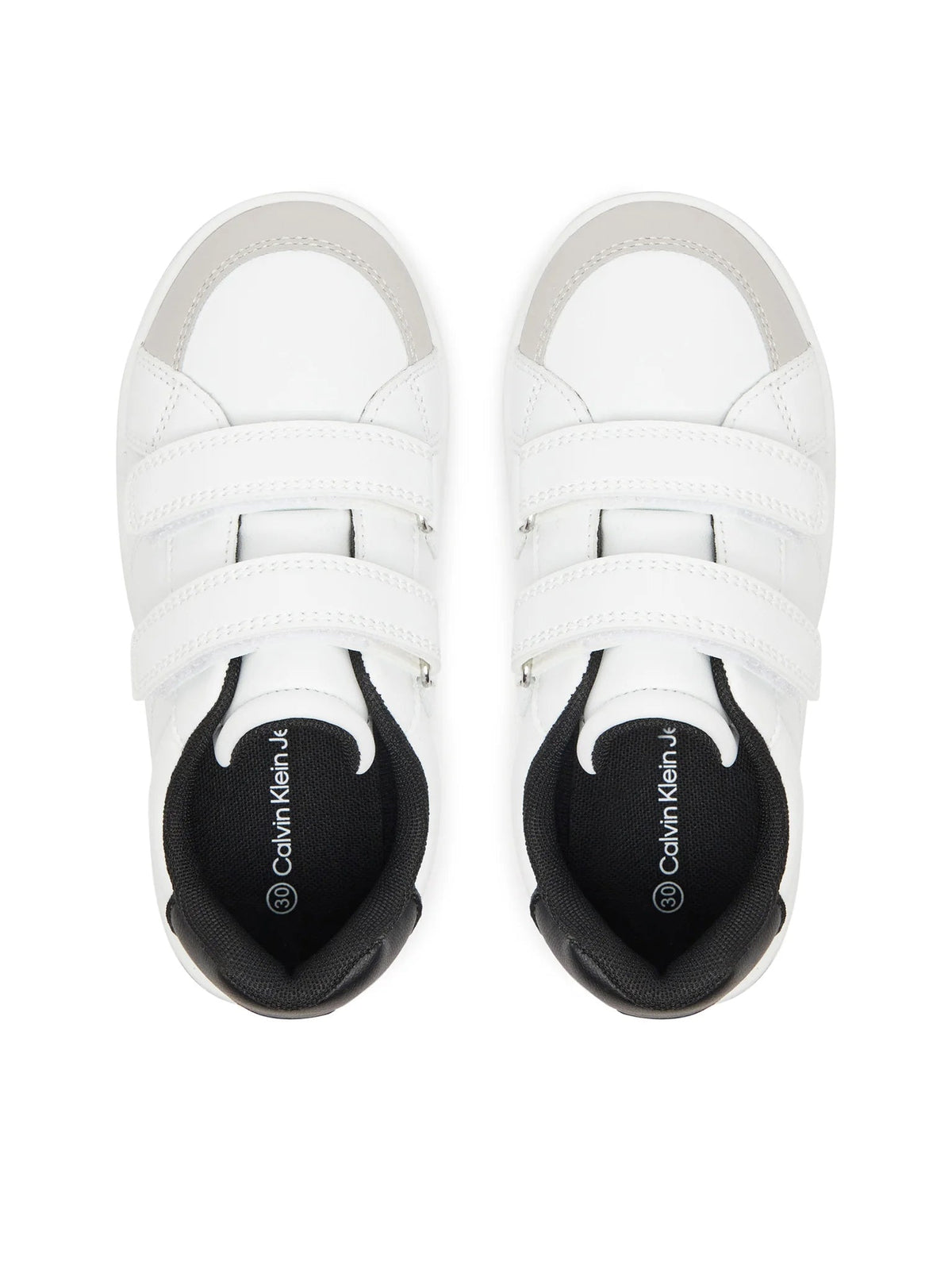 Calvin Klein Jeans sneakers in ecopelle con velcro bianco