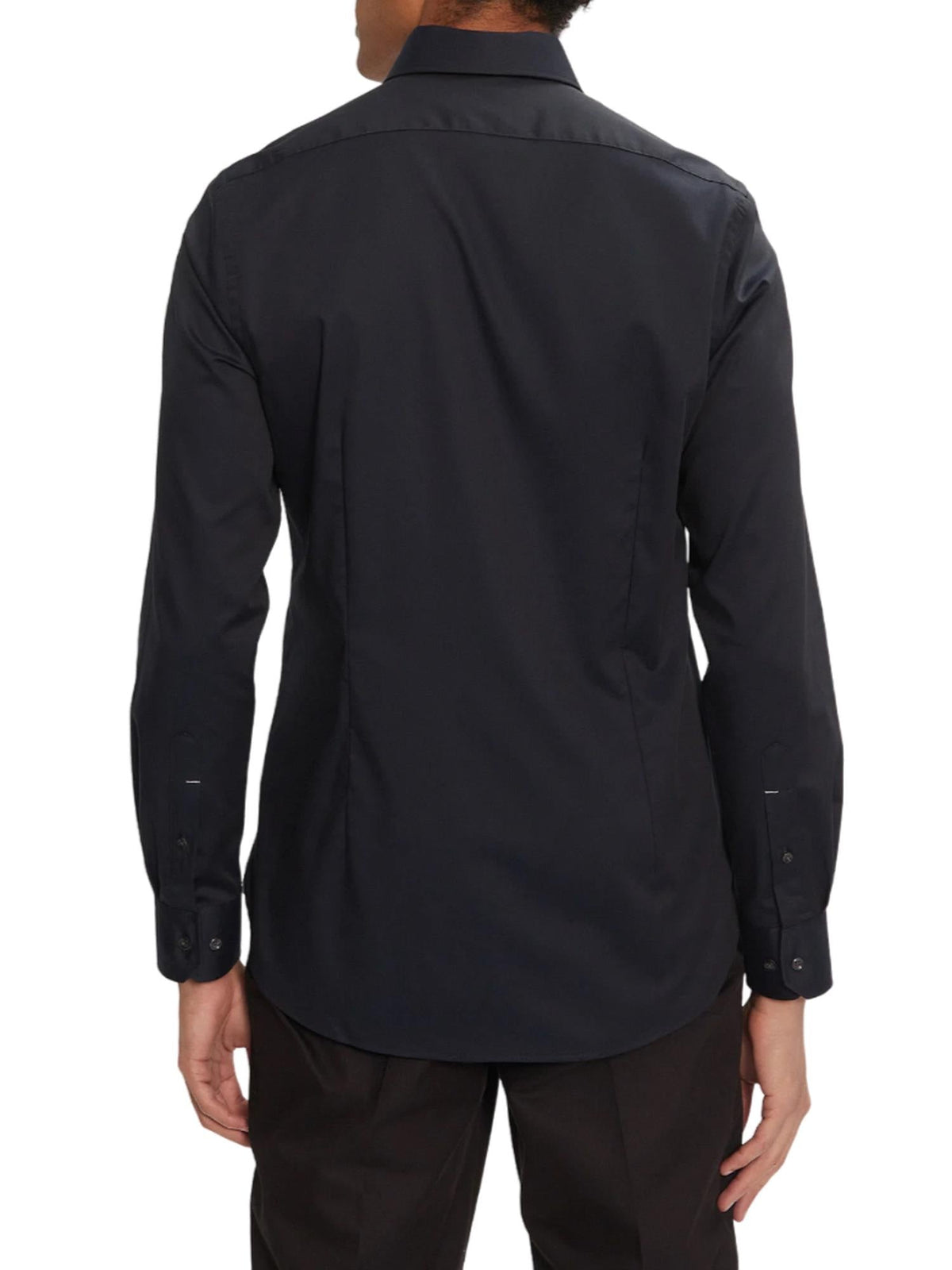 Michael Kors camicia manica lunga slim fit blu