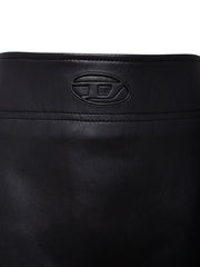 Diesel gonna corta in ecopelle Gleppy nero