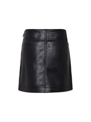 Diesel gonna corta in ecopelle Gleppy nero