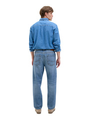 Jack&Jones jeans gamba larga Jjieddie lavaggio blu