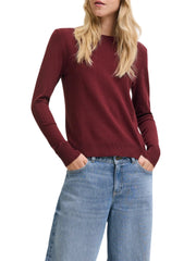 Jjxx maglia girocollo donna Cara bordeaux