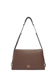 Pinko borsa a tracolla Triplet in pelle marrone
