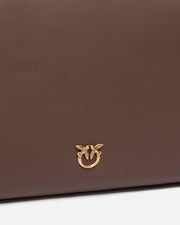 Pinko borsa a tracolla Triplet in pelle marrone