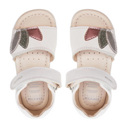 Geox sandalo da bambina con strappo Alul B451YB085NFC0007 bianco argento