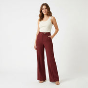 Griffai Pantalone Largo Donna Barolo - DGP7857