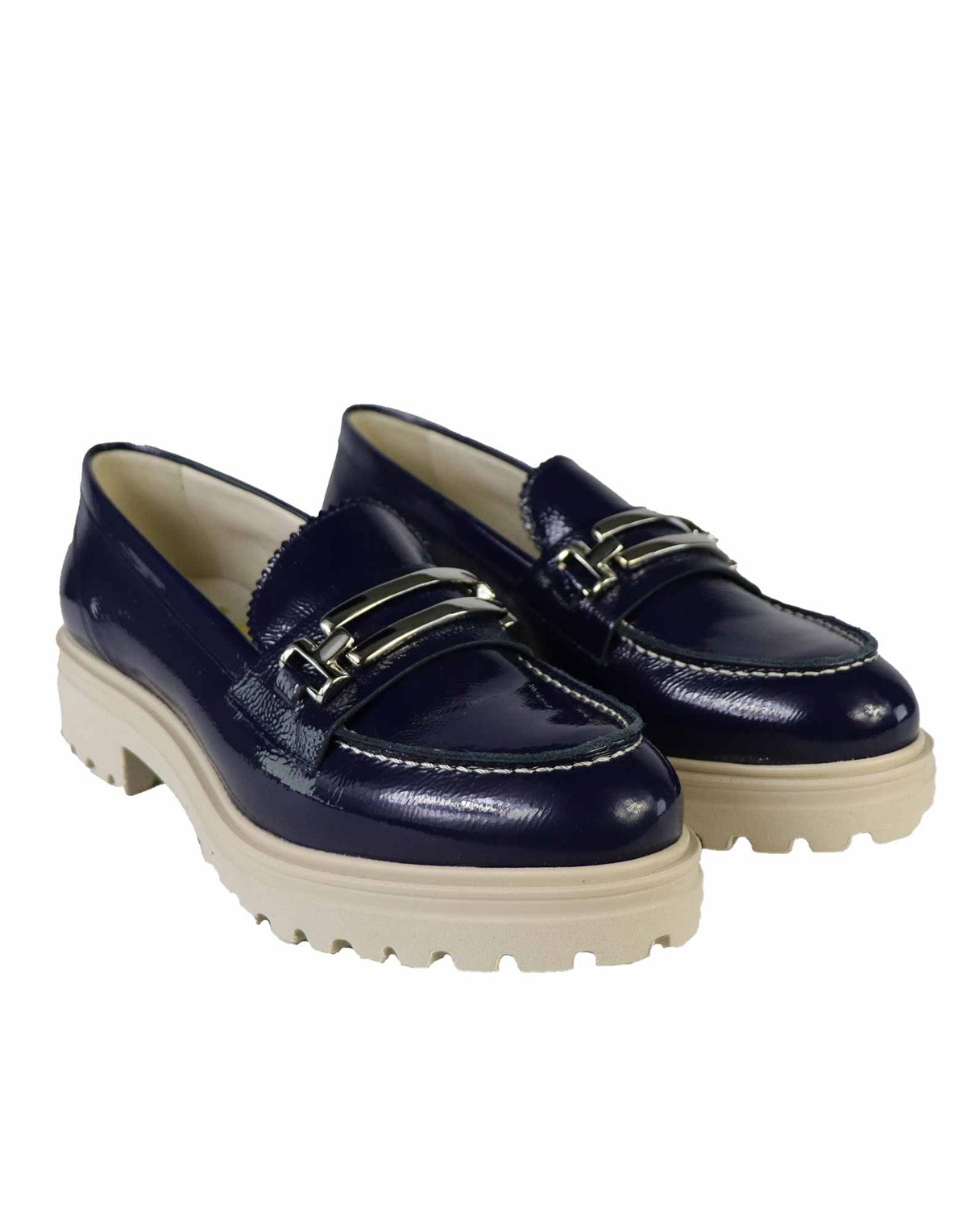 MOCASSINO IN NAPLAK BLUE
