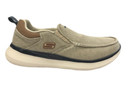 Skechers Delson 2.0 Larwin Sneakers Uomo Sabbia Memory Foam - 210025-SND