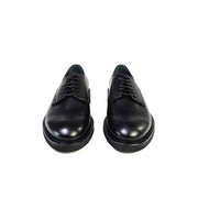 SCARPA CON LACCI GRAINED NERO