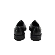 SCARPA CON LACCI GRAINED NERO