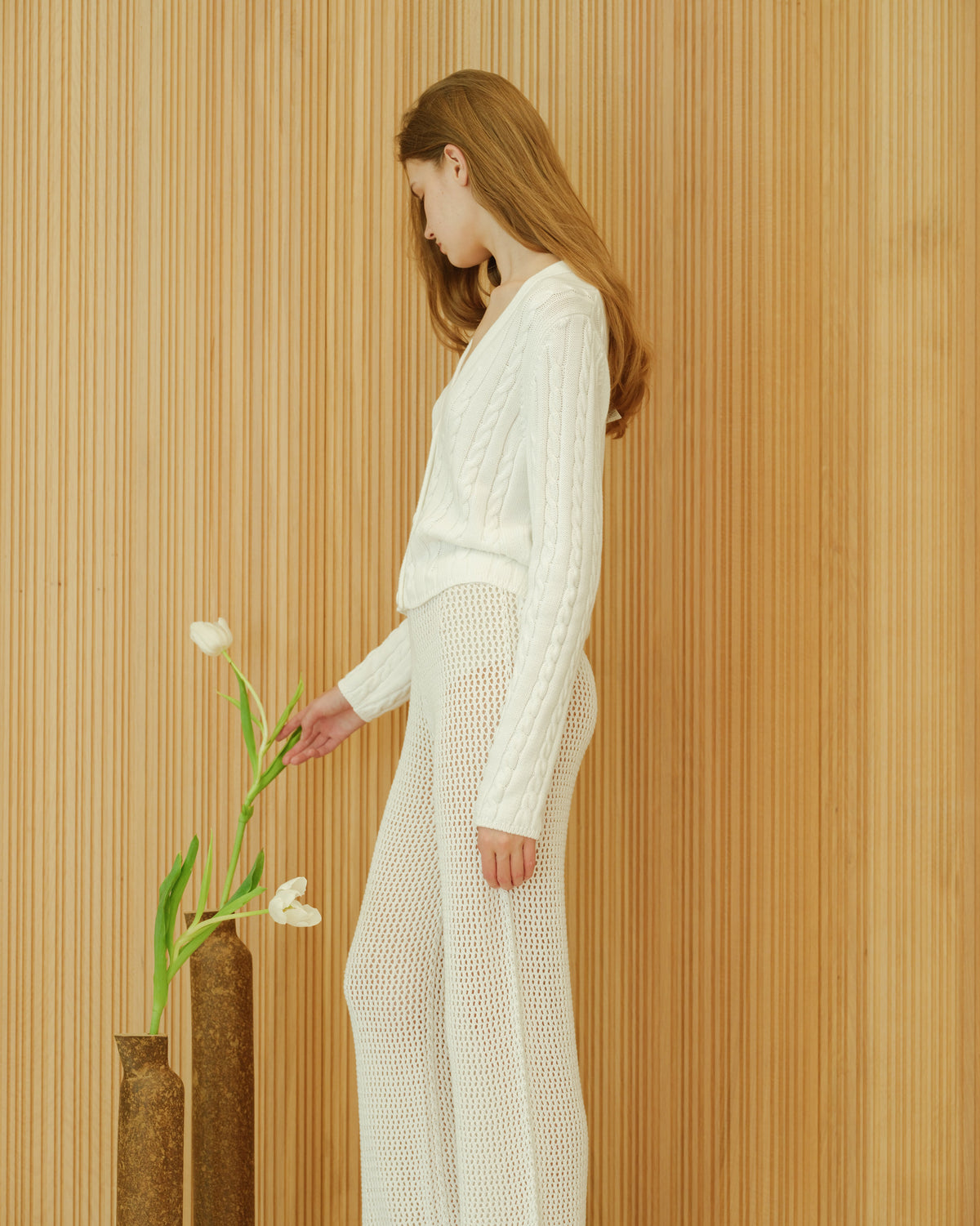 Cotton Cable Cardigan