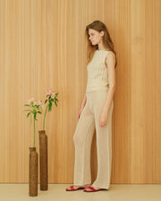 Cotton Cable Knit Tank Top