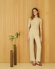 Cotton Micro Pointelle T-Shirt