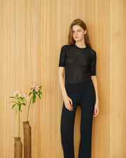 Cotton Micro Pointelle T-Shirt