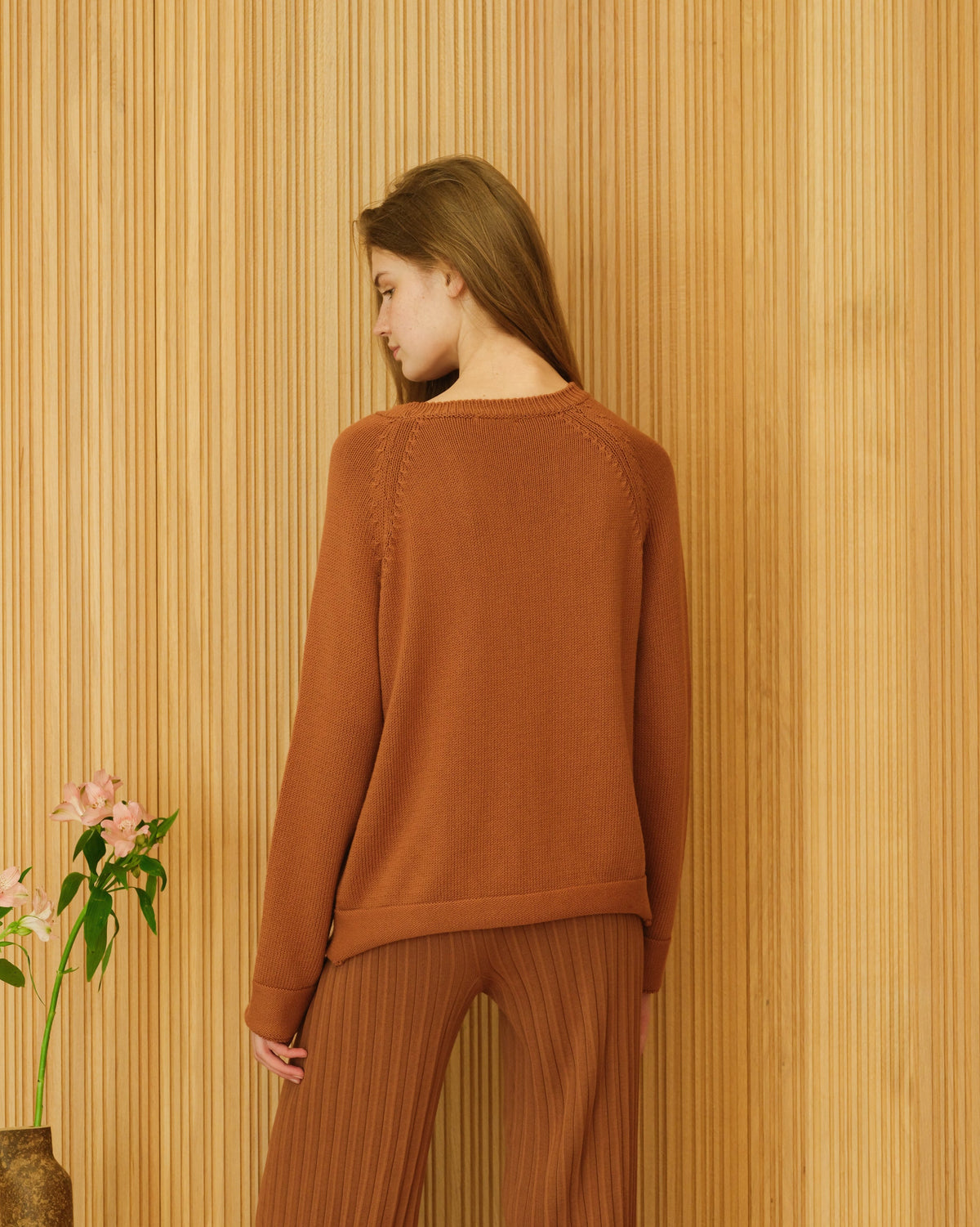 Cotton Raglan Crewneck
