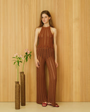 Cotton Crochet Zig Zag Pants