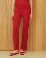 Cotton Plissé Pants