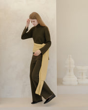 Cashmere Mix Ribbed High Neck