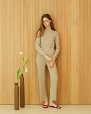 Cotton Pointelle Sweater