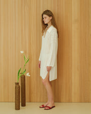 Cotton Crochet Maxi Polo Dress