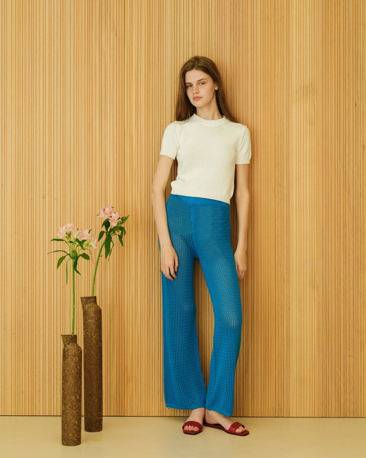 Cotton Crochet Pants