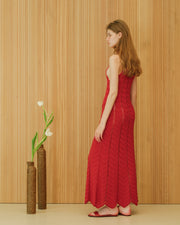 Cotton Crochet Zig Zag Dress