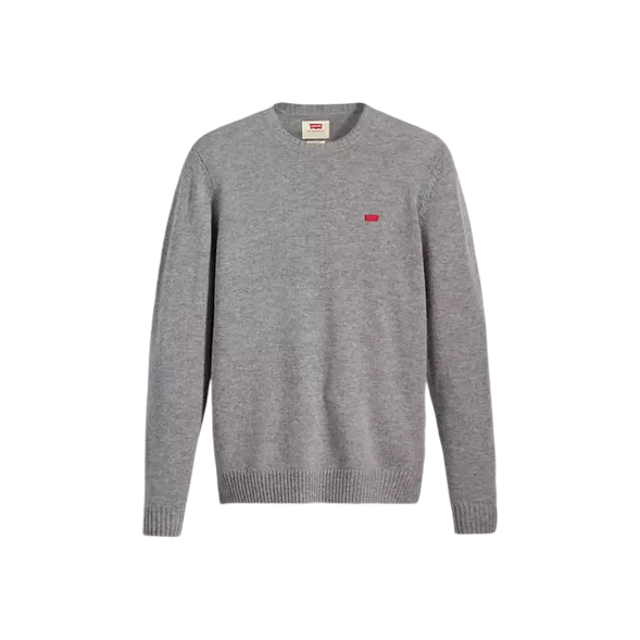 Levi's maglioncino girocollo da uomo Housemark A43200000 grigio