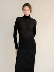 Extra Fine Merino Ribbed Turtleneck