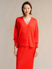 Extra Fine Merino V-Neck Cardigan