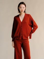 Extra Fine Merino V-Neck Cardigan