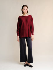 Extra Fine Merino Oversized Boat Neck