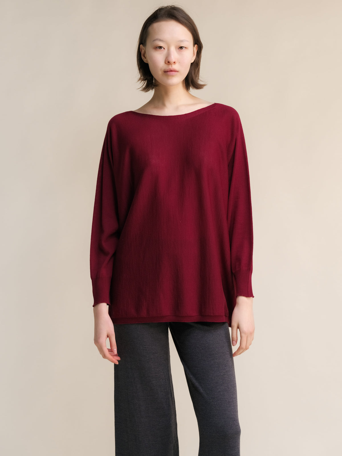 Extra Fine Merino Oversized Boat Neck