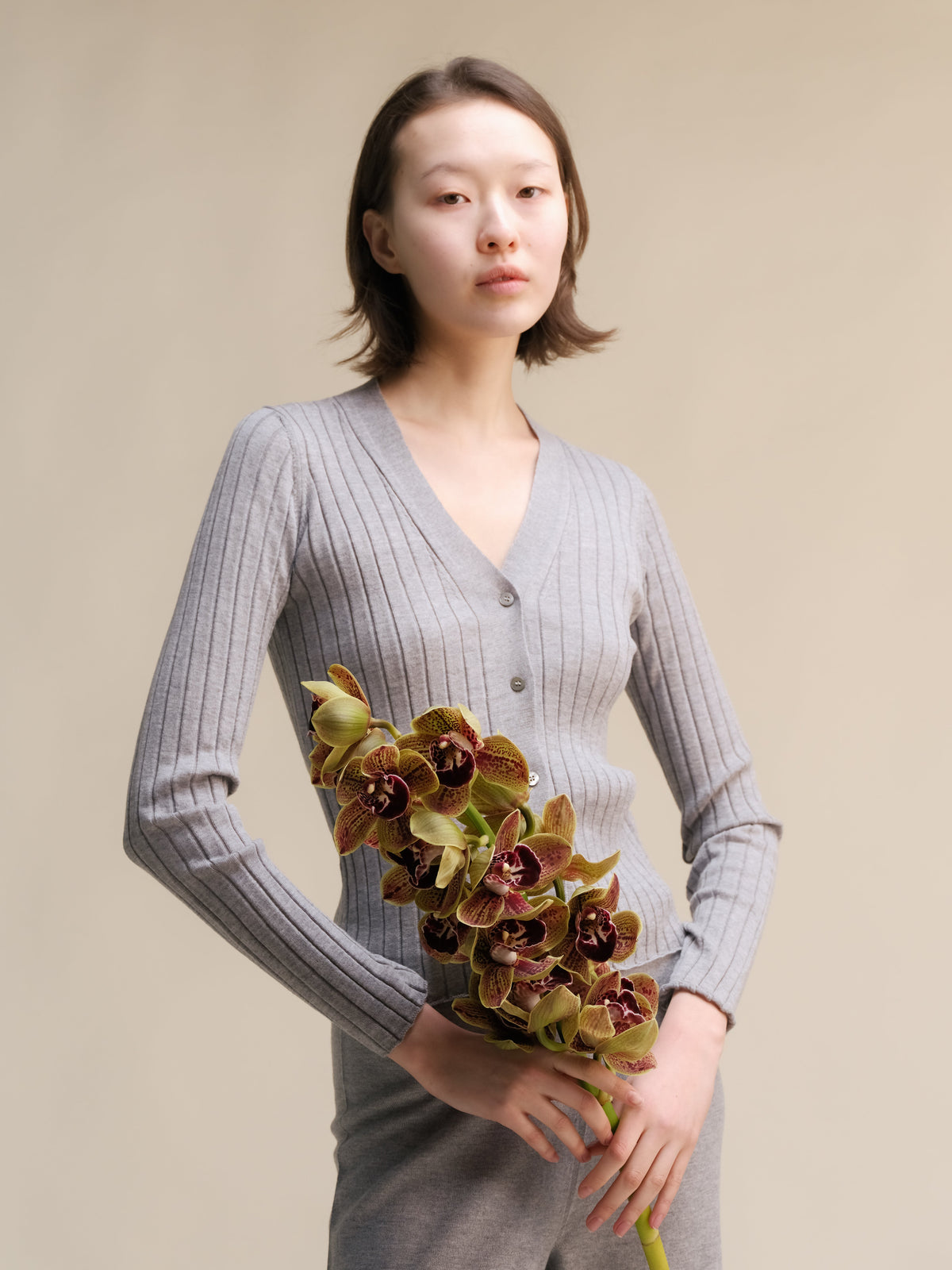 Extra Fine Merino Ribbed Cardigan