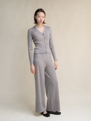 Extra Fine Merino Ribbed Cardigan